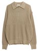 Zippered Men's Lapel Korean Version Casual Long Sleeved Solid Color Knitted Sweater Top Coat Trendy_viptrois.com