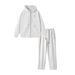Men's Clothing High Quality 400G Heavy Cardigan Suit US Embroidery American Couple Double Pull Trendy Hooded Suit_viptrois.com