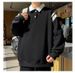 Long Sleeve T-Shirt Men's Spring And Autumn Jacket Youth Trendy Brand Polo Shirt Large Size Sweater Bottom Shirt Simple Fleece Top_viptrois.com