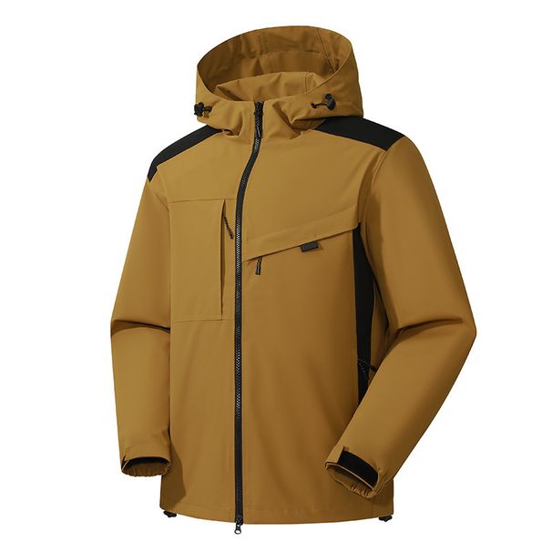 Men's Windproof Outdoor Punching Jacket Mountaineering Clothing Breathable Windbreaker Sport Coat_viptrois.com
