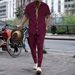 Summer New Short Sleeve Shirt And Long Pants Two-Piece Set Sports Casual Men's Suit_viptrois.com
