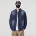 Spring And Autumn American Fashion Brand Washed Denim Men's New Loose Oversized Long Sleeved Shirt Casual Versatile_viptrois.com