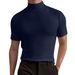 Men's Clothing Men's High Neck Long Sleeve T-Shirt – Winter Thermal Base Layer, 50% Acetate Milk Silk (S-XXXL)_viptrois.com