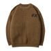 Men's Clothes Sweater Men's Autumn And Winter Youth All Round Neck Thick Brand Knit Bottom Sweater Simple Sweater Tide_viptrois.com