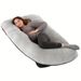 62-Inch U-Shape Pregnancy Maternity Pillow For Full Body Support – Lightweight & Medium Soft, Ergonomic Design For Enhanced Sleep & Comfort_viptrois.com