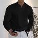 Suitable For All Seasons 2024 Spring And Autumn Versatile Simple New Men's V-neck Long Sleeve T-shirt Breathable Casual WB6_viptrois.com
