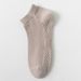 Everyday Socks Pure Cotton Spring And Summer Ultra Thin Boat Socks Breathable Mesh Antibacterial Short Socks Massage Bottom Non Slip Sweat Socks_viptrois.com