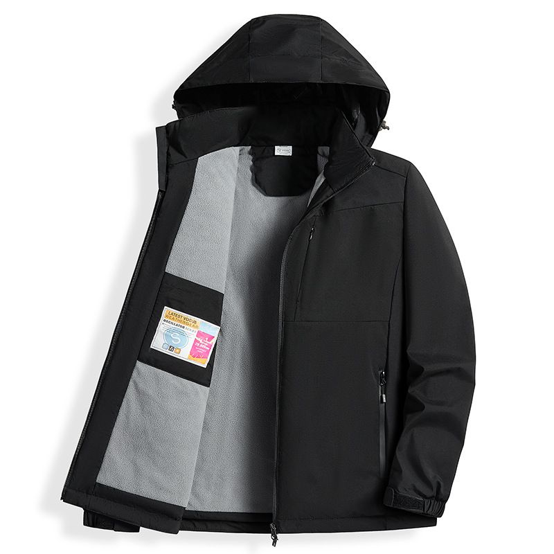 Unisex All-Weather Windproof Jacket – Detachable Hood Outdoor Hiking Coat For Men & Women_viptrois.com