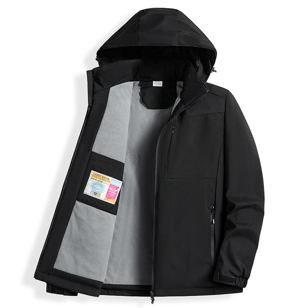 Unisex All-Weather Windproof Jacket – Detachable Hood Outdoor Hiking Coat For Men & Women_viptrois.com