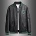 Men's Clothing Autumn And Winter Splicing Fashion Embroidery Leather Men's Jacket Japanese Fashion Brand Motorcycle Clothes Large Size Leather Jacket_viptrois.com