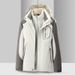 Outdoor 3-in-1 Fleece-Lined Warm Coat Men Waterproof Windproof Ski Jacket Couple Women_viptrois.com
