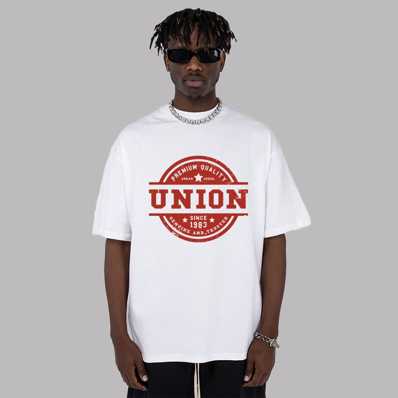 Men's Clothing Casual Fashion Brand Short Sleeved Pure Cotton Printed Trendy Cool Small Collar T Shirt Summer Street Bottoming Shirt_viptrois.com