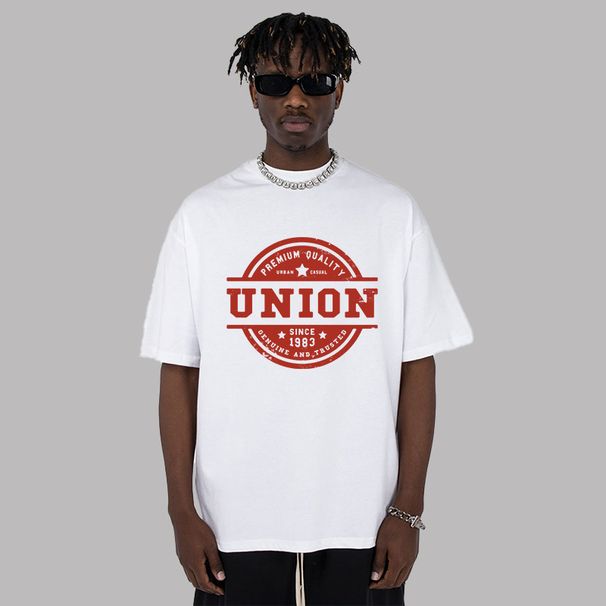Men's Clothing Casual Fashion Brand Short Sleeved Pure Cotton Printed Trendy Cool Small Collar T Shirt Summer Street Bottoming Shirt_viptrois.com