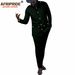 Men's clothing African ethnic solid color cotton men's casual jacket + pants_viptrois.com