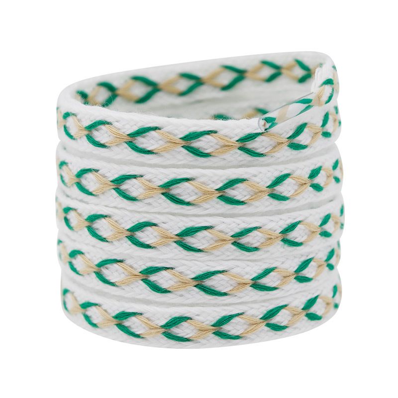 Shoelace 1cm Wide Flat Color Cross Terylene Cotton Shoelace All Tide Flow Fitting_viptrois.com