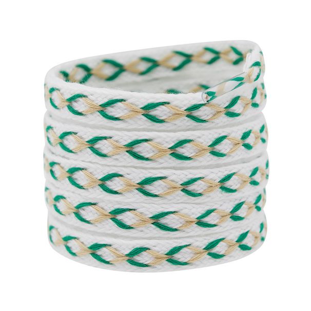 Shoelace 1cm Wide Flat Color Cross Terylene Cotton Shoelace All Tide Flow Fitting_viptrois.com