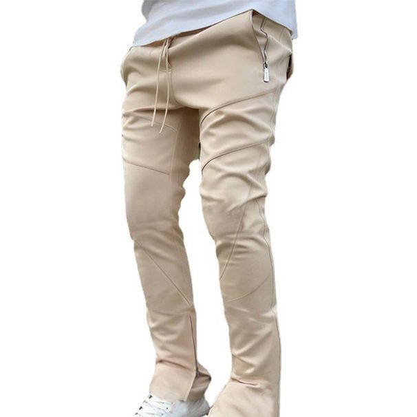 Men's Clothing Sports Pants Men's Autumn Leggings Elastic Slim Backpack Bag Trendy Running Casual Long Pants_viptrois.com