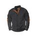 2024 New Jacquard Buttoned Henry Collar Autumn Winter Long Sleeve Patch Embroidered Casual Sweatshirt_viptrois.com