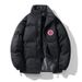 Men's Clothing Style Men's Suede Cotton Padded Jacket With US Map, Loose Fit, Fashionable Cotton Coat._viptrois.com