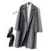 Wool Double-Faced Overcoat For Men – Knee-Length Cashmere-Blend Trench Coat With Notched Lapel (M-XXXL, Coffee/Charcoal/Navy/Camel/Black/Olive)_viptrois.com