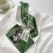 New Hairband High-end Sense Neck Small Silk Scarf For Women Spring Summer Thin Narrow Ribbon Hair Tie Bag Decoration_viptrois.com