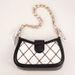 Bag Straps Single-shoulder Replacement Bag Chain, Silk Scarf Woven Decorative Bag Strap, Bag Chain, Long Metal, Simple Hand-held Underarm_viptrois.com