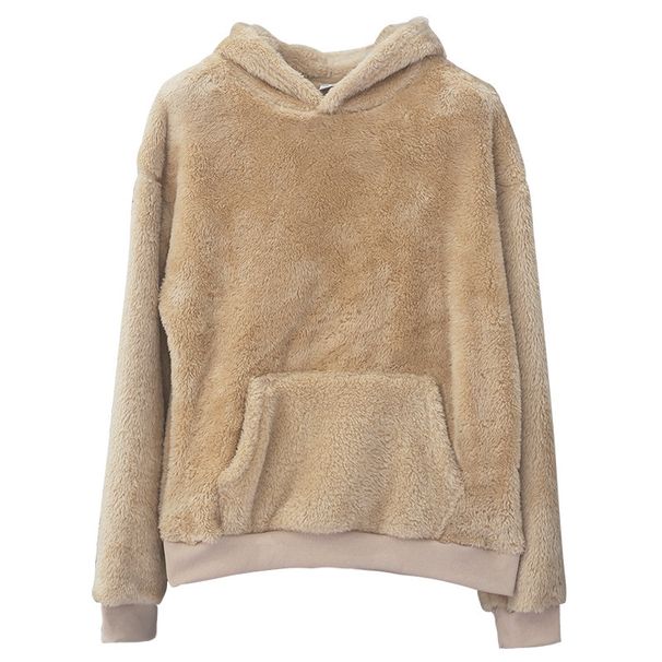 Young Men's Double Sided Fleece Hooded Sweatshirt Winter Pullover Fleece Lined Top Warm Comfortable Casual Knitwear_viptrois.com