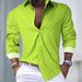 Men’s Clothing Autumn And Winter Men's Striped Lapel Cardigan Hot Sale Striped Long Sleeve Shirt_viptrois.com