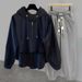 Men's Clothing two piece half zip hooded sweatshirt suit for men spring and autumn casual handsome jacket and trousers complete set_viptrois.com