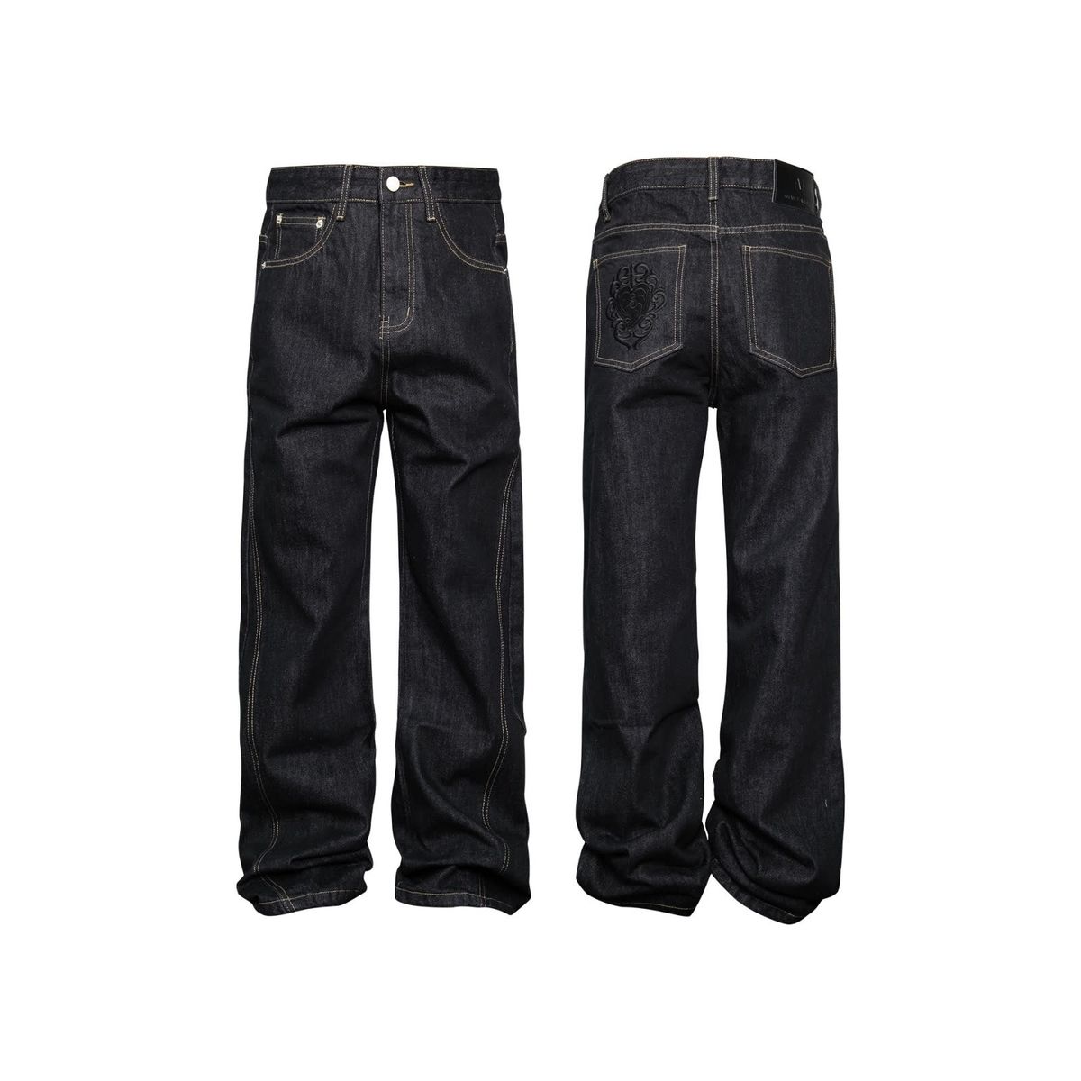 Harajuku Trendy And Artistic New Style, Trendy And Relaxed, Fashionable And Elegant, Japanese Style, Simple And Versatile Jeans._viptrois.com