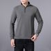 Men’s Half-Zip Dralon® Sweatshirt – Retro Pullover With Stand Collar (Black/Charcoal/Wine Red, M-8XL) | Winter-Ready Without Bulk_viptrois.com