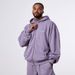 Vintage Washed Hooded Zip-Up Sweatshirt - Oversized Drop Shoulder Unisex Pullover With Fleece Lining (Black, Washed Green, More)_viptrois.com