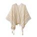 Gradient Color Spring And Summer Thin Hollow Out Outfit, Large Shawl, Women's Ethnic Cloak, Qinghai Yunnan Decorative_viptrois.com