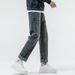 High Elasticity Jeans Men's Small Feet Loose Retro Washed Trendy Brand Harlan Pants Large Size Middle Waist Youth Control Price 108 Eight Barrels_viptrois.com