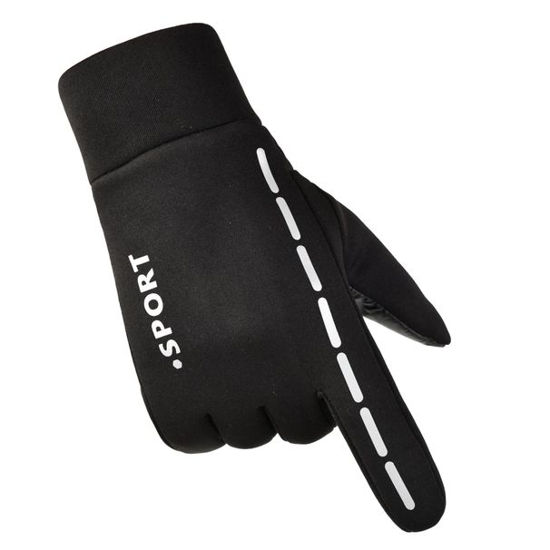 Cycling Warm Gloves Men's Autumn And Winter Outdoor Riding Plus Velvet Thick Touch Screen Non-slip Waterproof Sports Gloves Women_viptrois.com