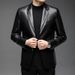 2025 New Spring Thin Suit Men's Leather Jacket Coat_viptrois.com