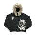 Men's Camouflage Print Fleece Hoodie With Large Fur Coller - Retro Streetwear Pullover With Letter Graphic, Loose Fit Winter Warm Jacket_viptrois.com