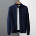 Pure 2025 Spring And New Cardigan Sweater Men Korean Version Zipper Outerwear Knitted Jacket Thickened Autumn Winter National_viptrois.com