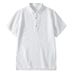 Men's Clothing Summer New Linen Polo Shirt Men's Short Sleeved Slim Lapel Shirt Cotton Linen Men's Casual Lining Open Chested Shirt_viptrois.com