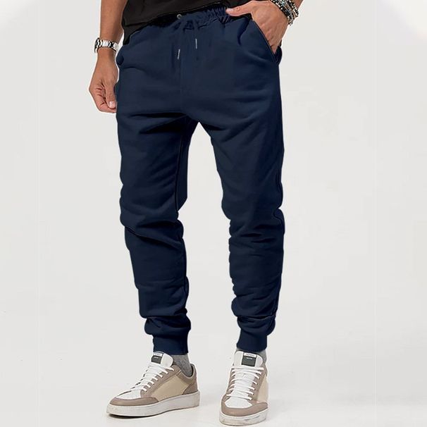 Men's Casual Loose Long Pants Multi Color Versatile Outdoor Sports Cargo Mid Waist Polyester Autumn Wear Black Gray Khaki Light_viptrois.com