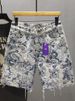 Men's Clothing Light Luxury Denim Shorts Men's Summer Loose Versatile Casual Trendy Shorts Fashionable Blue And White Porcelain Casual Pants_viptrois.com