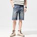 Men's Thin Light Blue Jeans Shorts High-End Jeans Men's Loose Straight Pants Men's Ultra-Thin_viptrois.com
