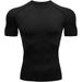 Men's Quick Dry Sports T-Shirt Outdoor Running Fitness Trendy Top Short Sleeve Tight Fit_viptrois.com