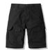 Men's Clothing Casual 5-Pocket Cargo Shorts Lightweight Cotton Blend, Breathable & Comfortable, Multi-Pocket Design For Outdoor & Daily Wear (Khaki)_viptrois.com