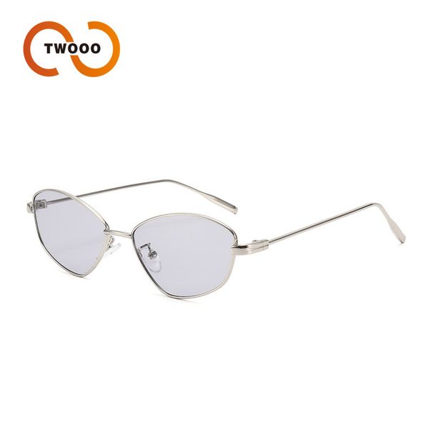 Two Circles Personalized Metal Cat Eye Frame Sunglasses Party Style Sunglasses T1278_viptrois.com