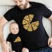 Parent Child Outfit Pizza Summer Mother Daughter Outfit T Shirt Family Of Three Or Four Father Son Outfit Short Sleeved T Shirt_viptrois.com