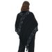 Unisex European and American spring and autumn stripes solid color fringe knitted cape cape_viptrois.com