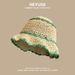 Lace Raffia Sun Hat - Oversized Brim For Beach Vacation | Breathable Openwork Design & UV Protection Summer Hat For Women_viptrois.com