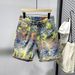Men's Clothing Summer Denim Shorts Men's Shorts New High End Design Jacquard Light Colored Men's Mid Length Pants For Outer Wear Thin Style_viptrois.com