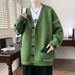 Pure Cross-Border Foreign Trade Dropshipping Autumn Winter New Casual Sweater Men Long Sleeve Knitted Shirt_viptrois.com